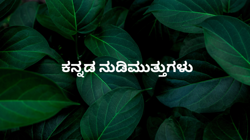 ಕನ್ನಡ ನುಡಿಮುತ್ತುಗಳು